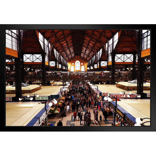 Trinx Central Market Hall Grope Markthalle Budapest Hungary Photo Black